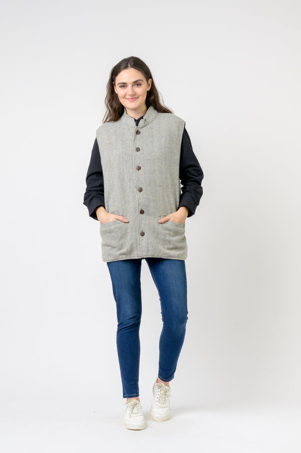 Nehru Collar Vest - Plain