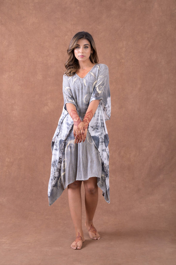 Pattern Print Square Kaftan